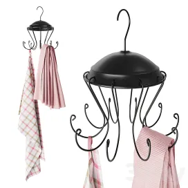 Borstad hanger with hooks